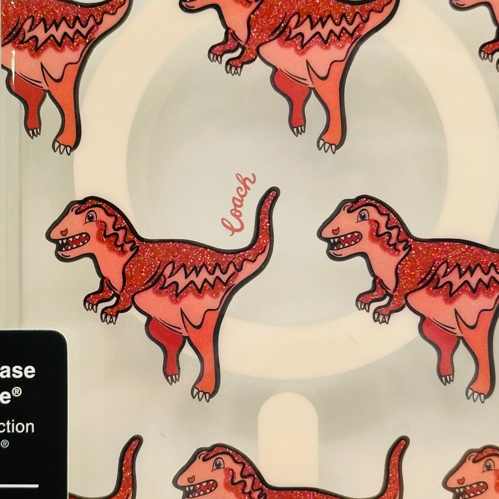 Coach Dinosaur Print Case IPhone 15 Pro Max- protective mag safe case